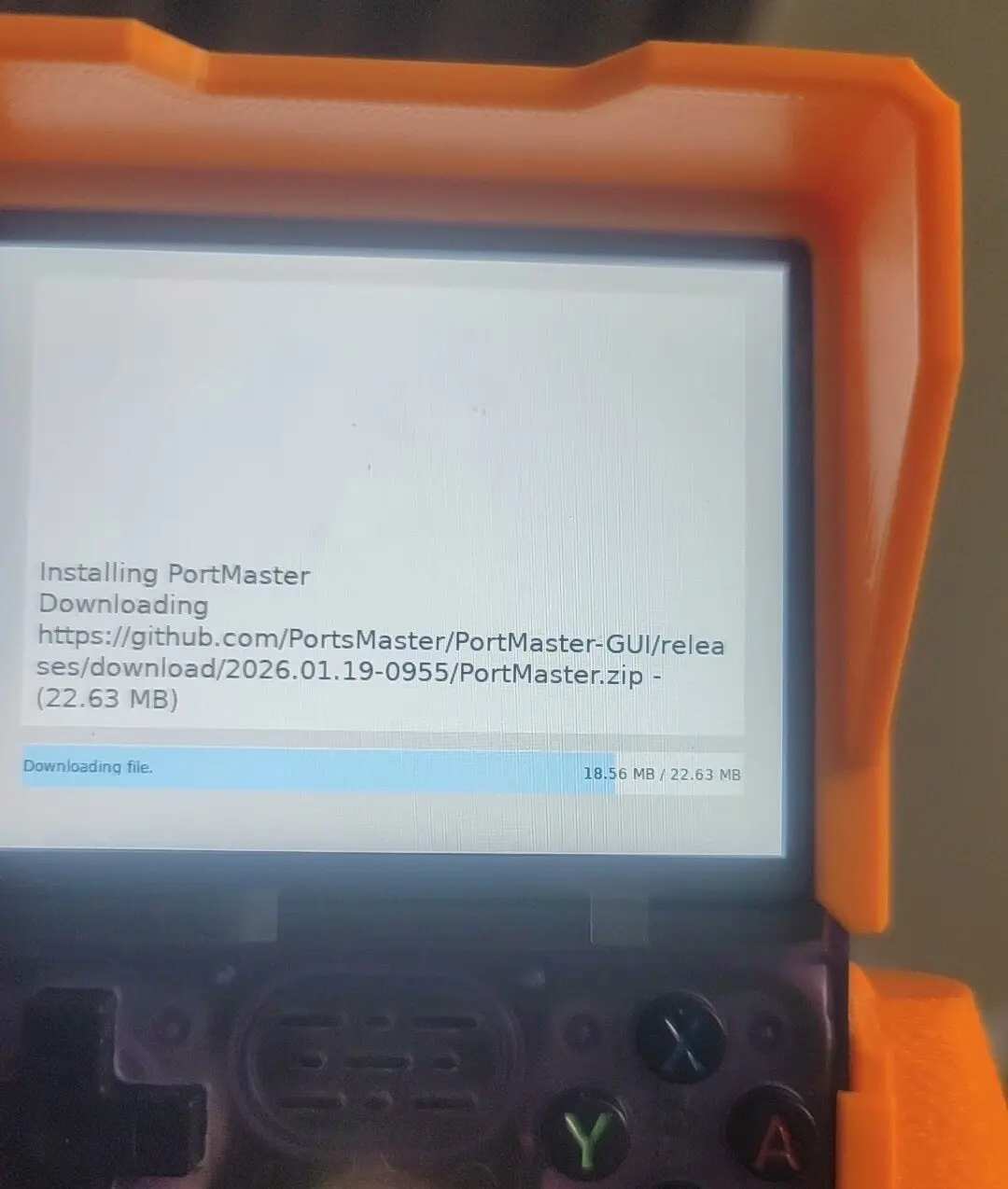 PortMaster installation in progress on a supplier test unit